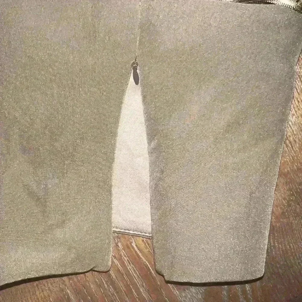 Zara Corset Spaghetti Strap Crop Top in Khaki Tan - Picture 2 of 3
